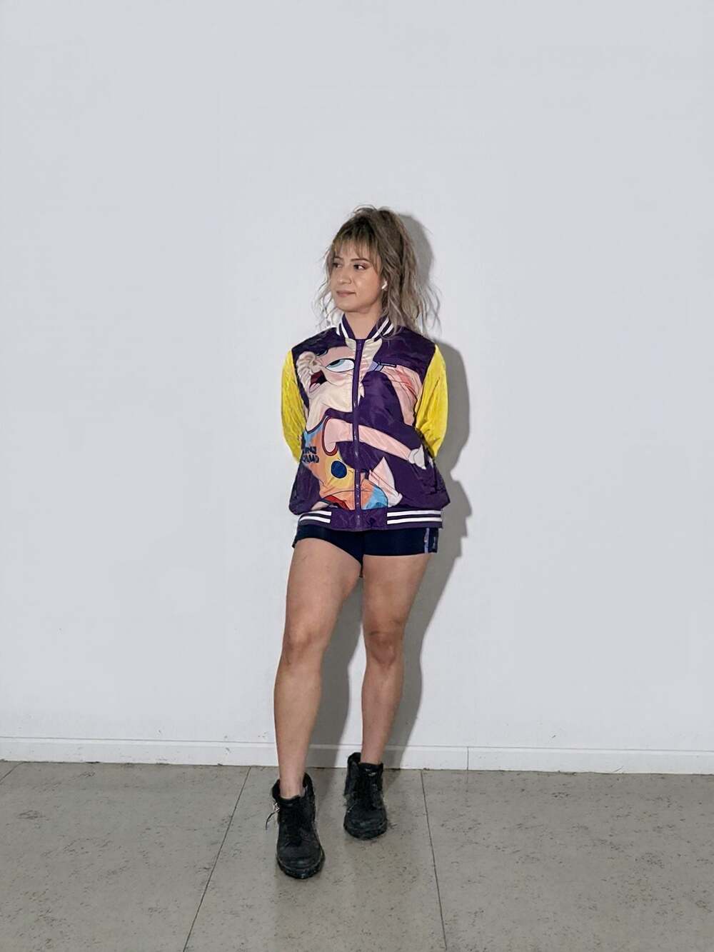 Members Only Space Jam Looney Tunes Tune Squad Varsity Jacket Lola Bunny - Picture 7 of 9